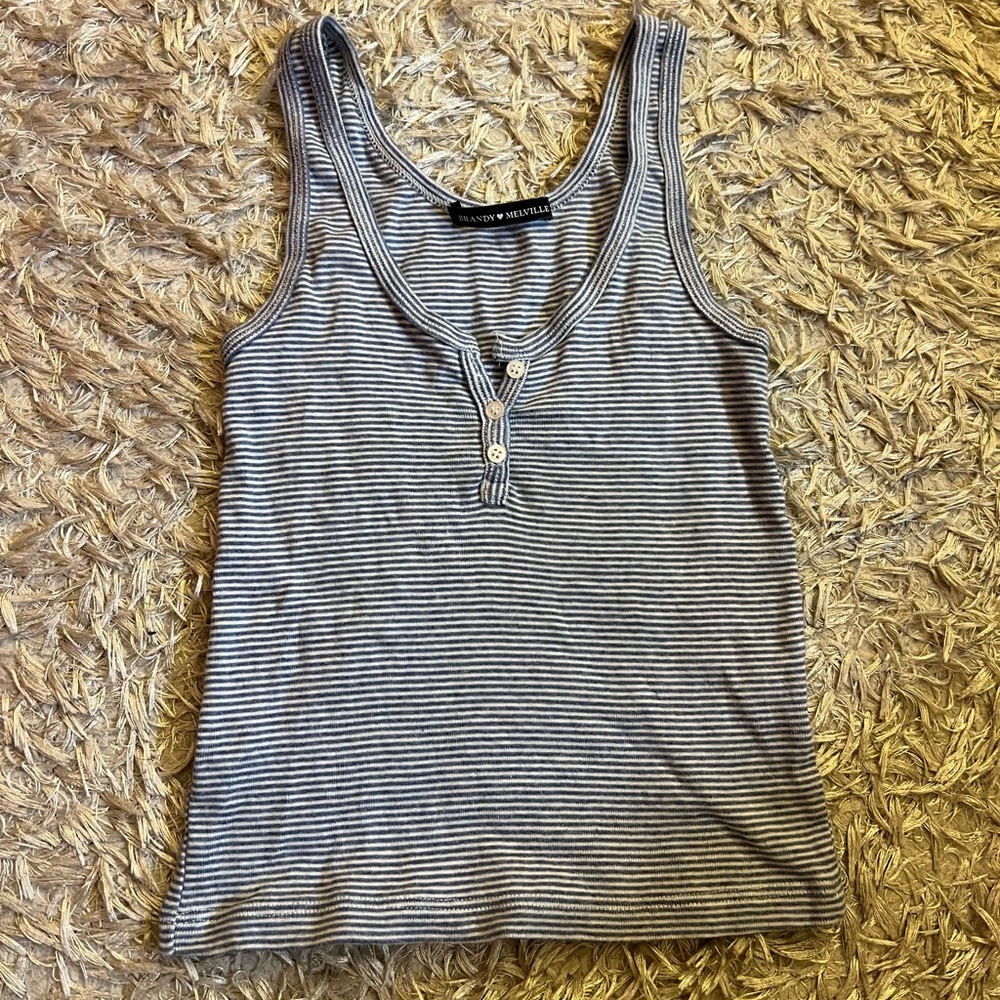 Brandy Melville Dalis Button Tank Top